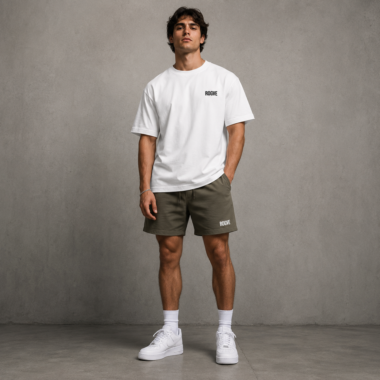 Let Them Talk Tee – White & French Oak