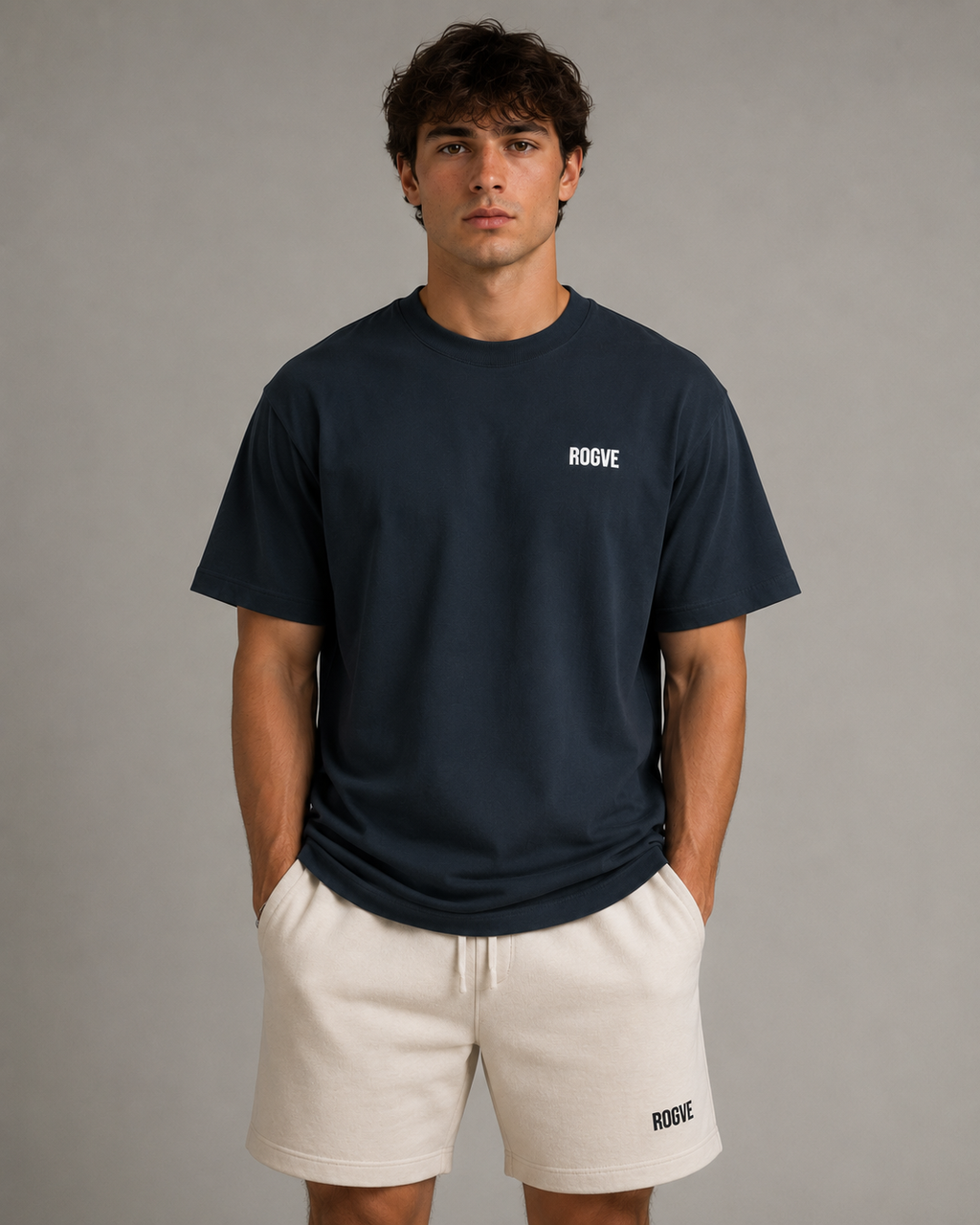 Let Them Talk Tee – Black & Midnight Navy