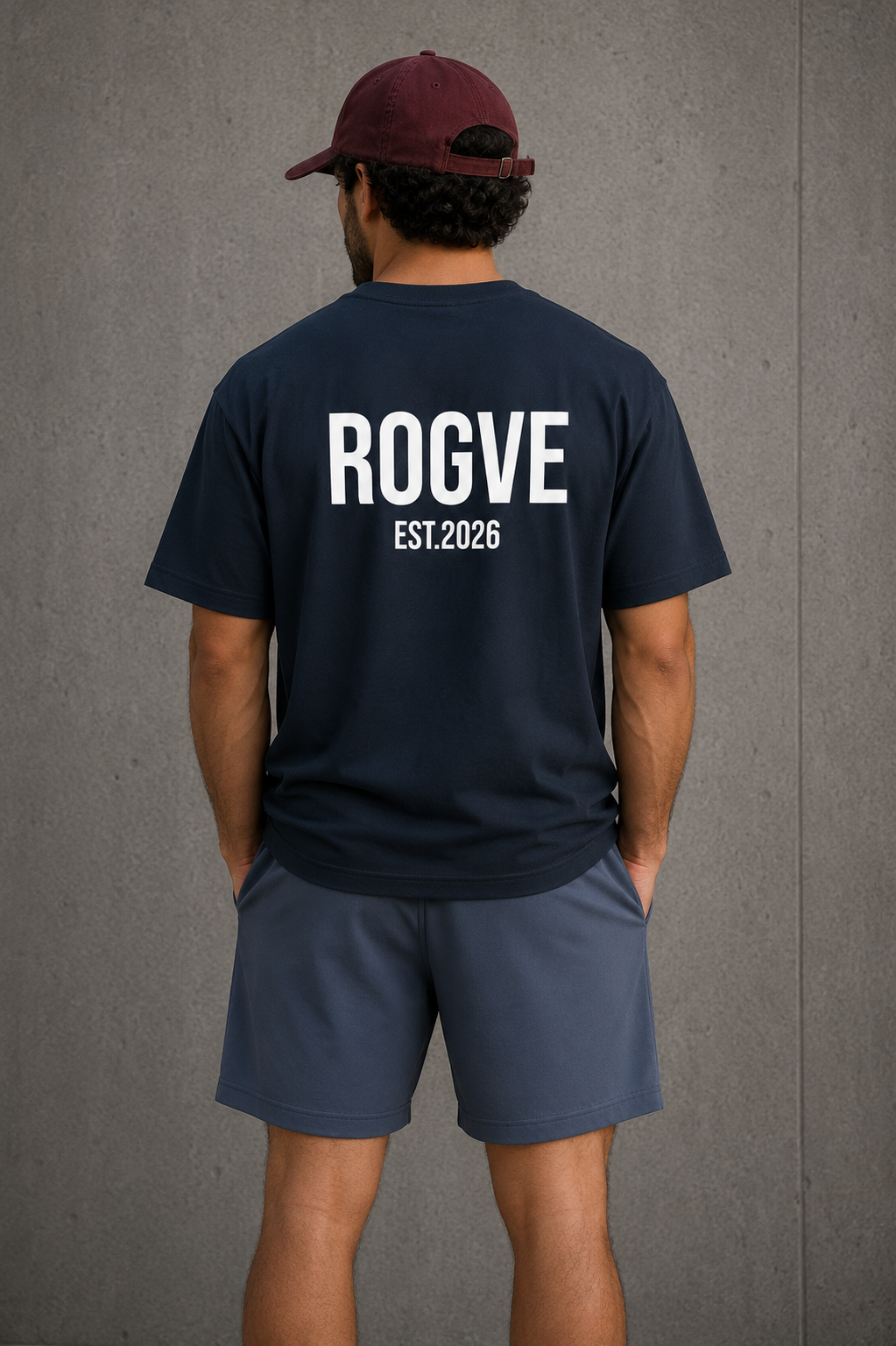 EST. 2026 Tee – Black & Midnight Navy